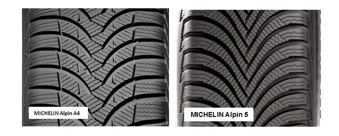 porównanie MICHELIN Alipin A4 i MICHELIN Alpin A5