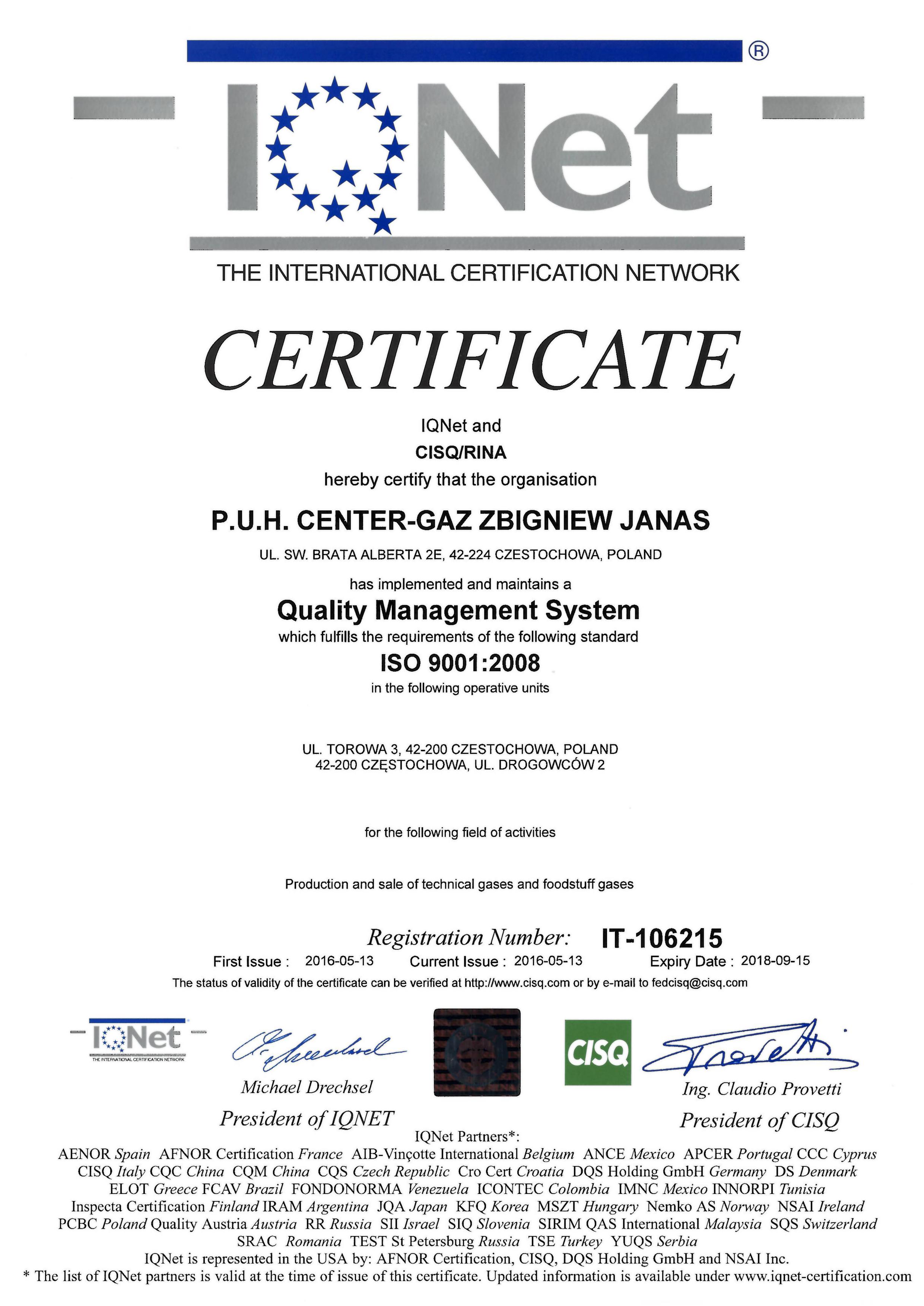 Producent gazów technicznych